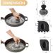 SOUHEILO Cast Iron Cleaning Kit with Upgraded Chainmail Scrubber and Pan Scraper - Medium Black | Dishwasher Safe Skillet Cleaner for Pans, Skillets, Dishes, Pots - Buy Online on GoSupps.com