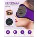 Musicozy Bluetooth Sleep Mask | Wireless Music Headphones for Sleep, Travel, Yoga | Purple - Buy Online on GoSupps.com