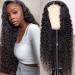 32 Inch Glueless Deep Wave Lace Front Wigs Human Hair 4×4 HD Transparent Deep Wave Wig 150% Density Brazilian Human Hair Wigs for Black Women 10A Deep Wave Lace Closure Wig Pre Plucked With Baby Hair