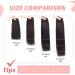 Vlasy Clip in Hair Extensions - Seamless 12 Inch Human Hair Extensions for Women - Natural Thick Weft - T2/6+2# Color - 7 Pieces (60g) - Buy Online on GoSupps.com