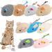 Chef Vinny 9 Pcs Cat Mouse Toys Catnip Cat Toys Chew Toys for Cat Soft Plush Catnip Cat Toys Mice Toys with String Tails Interactive Play for Cat Puppy Kitty Kitten
