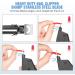 Acrylic Nail Clipper 5 in 1 Kit with Glass Nail File - Professional Manicure Pedicure Set for Nail Gel Polish Removal - Christmas Gift (Black) - Buy Online on GoSupps.com