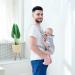Iulonee 4-in-1 Adjustable Baby Carrier Wrap - Ergonomic Hands-Free Infant Carrier for Newborns (5-20kg) - Lightweight Blue - Buy Online on GoSupps.com