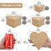 WANDIC Mini Heart-Shaped Kraft Paper Mache Boxes - Set of 3 | Ideal for Accessories, Cosmetics, Jewelry, and Gifts - Buy Online on GoSupps.com