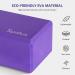 Syntus Yoga Block and Strap Set - 2 EVA Foam Non-Slip Blocks + 8FT D-Ring Strap for Yoga, Fitness, Pilates - Purple - Buy Online on GoSupps.com