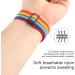Adjustable Nylon Watch Band for Fitbit Charge 4/3/SE | Stretch Breathable Rainbow Multicolor Strap for Women/Men - Buy Online on GoSupps.com