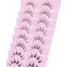 Manga Lashes - 8 Pairs of Super Wispy Thin Individual Fake Eyelashes for Natural Anime Korean Style Look - Buy Online on GoSupps.com