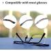 6 Pairs Anti-Slip Silicone Glasses Brackets - Repair & Support for Short-Sighted Glasses & Sunglasses (Black & Transparent) - Buy Online on GoSupps.com