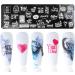 SILPECWEE 8 Pieces Nail Stamping Plates - Flower, Leaf, Holiday Nail Stamps for Manicure - Nail Art Stencils for Simple Style - Buy Online on GoSupps.com
