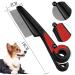 Flea Comb 2 Pcs Pet Grooming Combs for Dog/Cat/Small Pets - Red & Orange - Buy Online on GoSupps.com