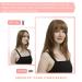 French Bangs Blonde Hair Clip | 100% Human Hair Extensions for Women | Wispy Fringe with Temples | Clip on Air Bangs for Daily Wear - Buy Online on GoSupps.com