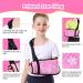 Kids Arm Sling for Shoulder Injury - Cute Pink Medical Brace with Rotatable Buckle - Girls' Shoulder Immobilizer - Buy Online on GoSupps.com