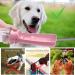 Portable Dog Water Bottle for Travel - Foldable Pet Dispenser with Food Container | Durable & Leak-Proof - Pink - Buy Online on GoSupps.com