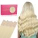If Salife Tape Extensions Real Hair 20PCs 50g 55cm 22 inch Bleichblond Remy Invisible Tape Extensions Seidig Real Hair Extensions Skin Weft Tape In 55cm #613r Bleichblond