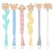 Shop Tallkeey 6 Pieces Wooden Pacifier Clips - Baby Dummy Nipple Holders & Pacifier Chains for Safe & Stylish Allowance - Buy Online on GoSupps.com