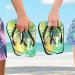 Shop Mnsruu Tropical Palm Leaves Pineapple Flip Flops - XXL for Men & Women | Ideal for Home Hotel Spa & Travel - Buy Online on GoSupps.com