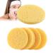 20 pieces-make-up sponge of natural make-up remover sponge reusable round face sponge of natural cleaning sponge for facial cleaning make-up removal (yellow)