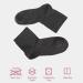 Cosyfeel Women Loose Diabetic Socks | 4-Pack Neuropathy Ankle Socks for Ladies | Super Soft Eco-Friendly Bamboo Material | Durable with Seamless Toe | Multicolour Patterns | 4 Seasons 4-7 CHARCOAL - Buy Online on GoSupps.com