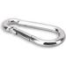 C.P.Sports 10x Galvanized Carabiner Hooks 80mm x 8mm | 250kg Resilient Steel | Durable for Sports Camping Outdoor and Keychain | 10 Pack Silver - Buy Online on GoSupps.com