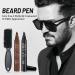 Black Beard Pencil Filler & Brush Kit for Men - Waterproof & Sweatproof - Long-lasting Coverage and Styling - Enhance Facial Hair with Natural Color - Define, Shape, and Thicken Beard and Mustache - Buy Online on GoSupps.com
