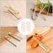 Cabilock Bread Starter 10Pcs Wooden Kitchen Tongs Toast Tongs Bread Food Clamp for Holding Toast Bacon Muffin Fruits Cake Snacks Sandwich Toaster Press - Buy Online on GoSupps.com