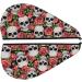 Skull and Roses Microfiber Hair Towel | Super Absorbent Quick Dry Hair Wrap for Women | Ideal for Long Curly Thick Hair - Buy Online on GoSupps.com