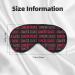 Double-Sided Eye Mask for Sleep - Cancer Awareness & Breast Cancer Support - Unisex Sleep Shade Cover - Buy Online on GoSupps.com