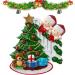 Personalised Christmas Decoration Family - Opening Family Christmas Decorations Personalised by Santa Family Around the Tree Decoration Family Opening Presented 2-Kopf-Legierung ohne Maske - Buy Online on GoSupps.com