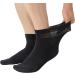Yomandamor Men's Diabetic Socks 5-Pair Pack - Coolmax Ankle Socks with Arch Support, Size 10-13, Black - Buy Online on GoSupps.com