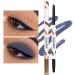 Eyeliner | Gel Texture Multicolors Makeup Eyeshadow with Brush | Quick Drying Makeup Supplies Eye Liner Eye Pencil for Halloween Rowces Denim Blue - Buy Online on GoSupps.com