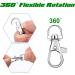 SANNIX 60pcs Key Chain Clip Hooks Swivel Clasps Lanyard Snap Hooks with Split Key Rings Silver - Buy Online on GoSupps.com