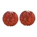 Beavorty 4 piece of carving finger power finger massagering lychi decoration massage device for foot rolls toys massage ball acupressure ball wooden handicrafts desk handicrafts