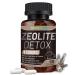 Zeolite Detox Capsules, 1-2 m Clinoptilolite, Organic Activated Charcoal & Bentonite Clay, Multi-Active Formula for Full Body, Gut & Liver Cleanse, Supplement for Men & Women, 60 Capsules 60 Count (Pack of 1)