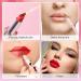 Simfree 2 Pieces Retractable Lip Brushes - Double-ended Applicator for Lipstick, Lip Liner, Gloss, Eyeshadow - Portable and Versatile - Pink and Black - Buy Online on GoSupps.com