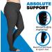 Shop ABSOLUTE SUPPORT Plus Size Compression Pantyhose 20-30mmHg - Opaque Open Toe Tights for Varicose Veins & Deep Vein Thrombosis - 2X-Large Black - Buy Online on GoSupps.com