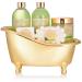 Buy BRUBAKER Aloe Vera Love Bath Set - 6-Piece Gold Colored | Luxury International Shipping - Buy Online on GoSupps.com