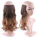 Silk-Co Adjustable Rubber Band Hair Extensions - Invisible Cord Light Brown to Chestnut Brown 50cm Synthetic Women s Hairpieces - Buy Online on GoSupps.com