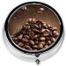 Coffee Beans Printed Mini Round Pill Box | 3 Compartment Travel Organizer | Portable Medicine Case for Home & Office - Buy Online on GoSupps.com