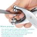 Grommet Tool Kit with 300 Metal Eyelets - Leather Hole Punch Pliers Set for Shoes, Bags, Crafts - Silver 1/4 Inch - Buy Online on GoSupps.com