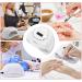 168W UV LED Nail Lamp | Quick-Drying Nail Dryer with 4 Timers | Automatic Sensor UV Light for Nails | Ideal for UV Resin & Gel Polish - Buy Online on GoSupps.com