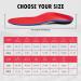 Orthotic Shoe Insoles for Arch Support - Relieve Plantar Fasciitis & Foot Pain | Mens 10-10.5 Womens 12-12.5 - Red - Buy Online on GoSupps.com