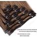 Elailite Standard Weft Hair Extensions - 20 Light Brown Remy Clip-In Human Hair - 8 Pieces Full Head, 105g - Buy Online on GoSupps.com