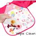 FILOWA 4PCS Baby Feeding Bibs with Long Sleeves | Waterproof Coverall Aprons for Infant Girls 6-36 Months | Pink/Red - Buy Online on GoSupps.com