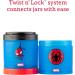 Whiskware Captain America Snack Cups for Kids | 3 Stackable Containers for School and Travel - Buy Online on GoSupps.com
