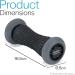 Core Balance Foot Massage Roller for Reflexology & Plantar Fasciitis - Black | International Shipping Available - Buy Online on GoSupps.com