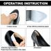 12 Pcs Premium Heel Inserts for Women & Men - Self-Adhesive Heel Protectors for Shoes Too Big - Heel Grips Liners for Relief of Heel Pain - Black & White - Buy Online on GoSupps.com