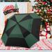 G4Free 62 Inch Vented Golf Umbrella - Windproof Auto Open - Double Canopy - Oversized Stick Umbrella - Black/Dark Green - Buy Online on GoSupps.com
