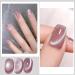 Jelly Cat Eye Gel Nail Polish Pink Glitter Crystal Gel Polish Glitter Pink Magnetic Nail Polish Soak Off UV/LED Sparkle Shiny Holographic Cat Eye Gel Polish for Nail Art Manicure Salon DIY at Home - Buy Online on GoSupps.com