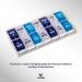 Medcosa 7-Day Pill Case | AM & PM Medicine Organizer | 2x Daily Supplement Box with 14 Compartments - Buy Online on GoSupps.com