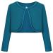 BONNY BILLY Girls Cardigan Long Sleeve Knitted Cotton Bolero Shrug Kids Clothing 5-6 Years Dark Green